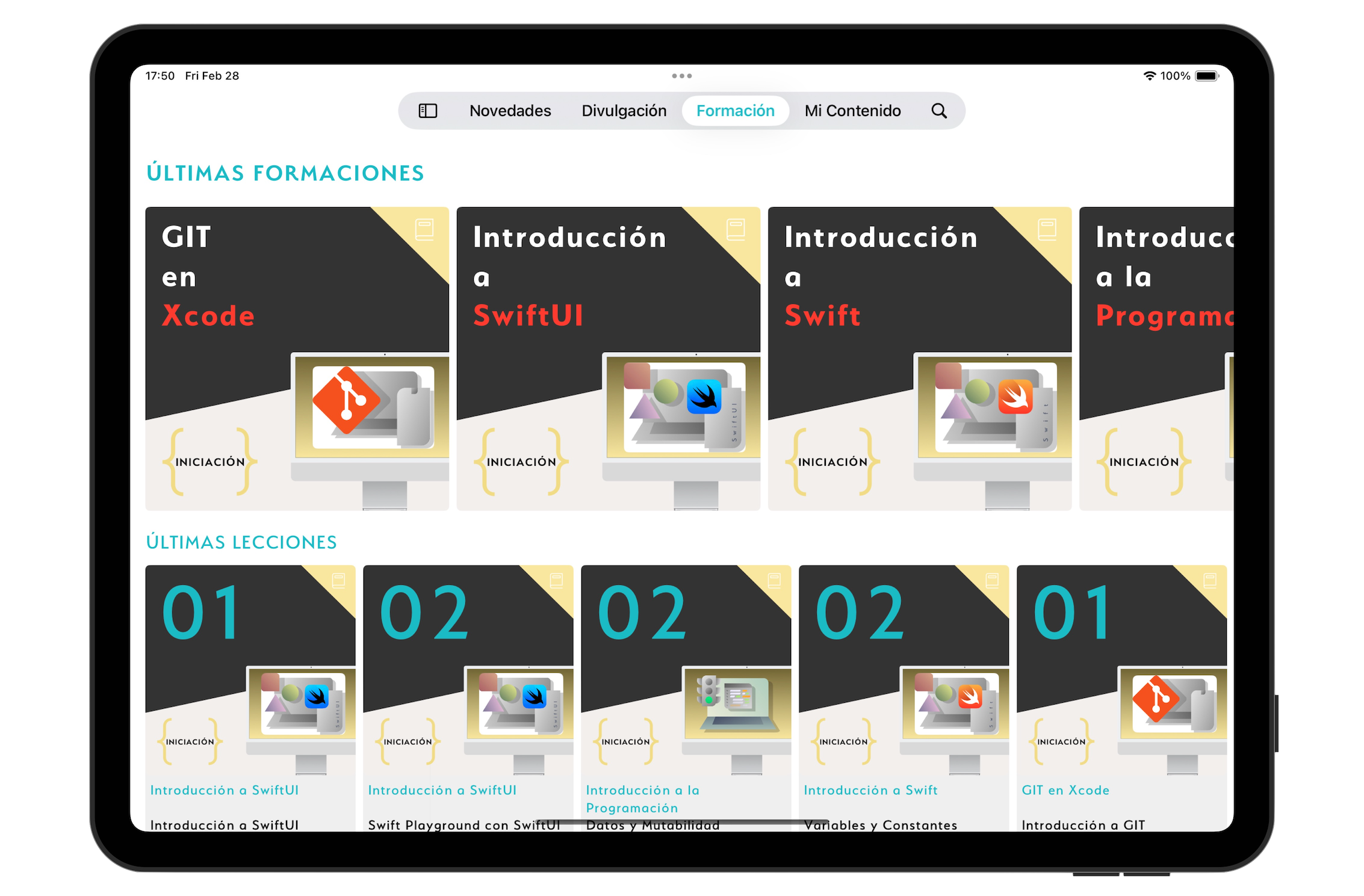 Be Native en iPad